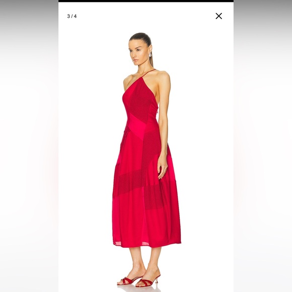 Cult gaia cienna dress color: lollipop multi, size: xs,worn once great condition - Picture 3 of 4